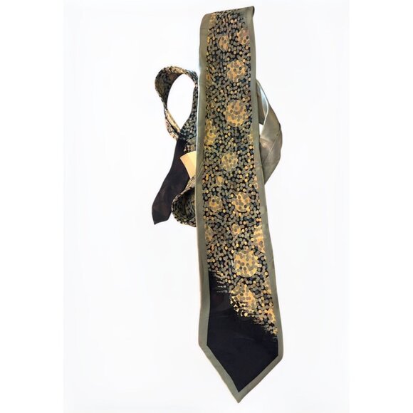 Stefano Baggio 100% Silk Tie – Geometric & Swirl Pattern (New with Tags) - Picture 3 of 3